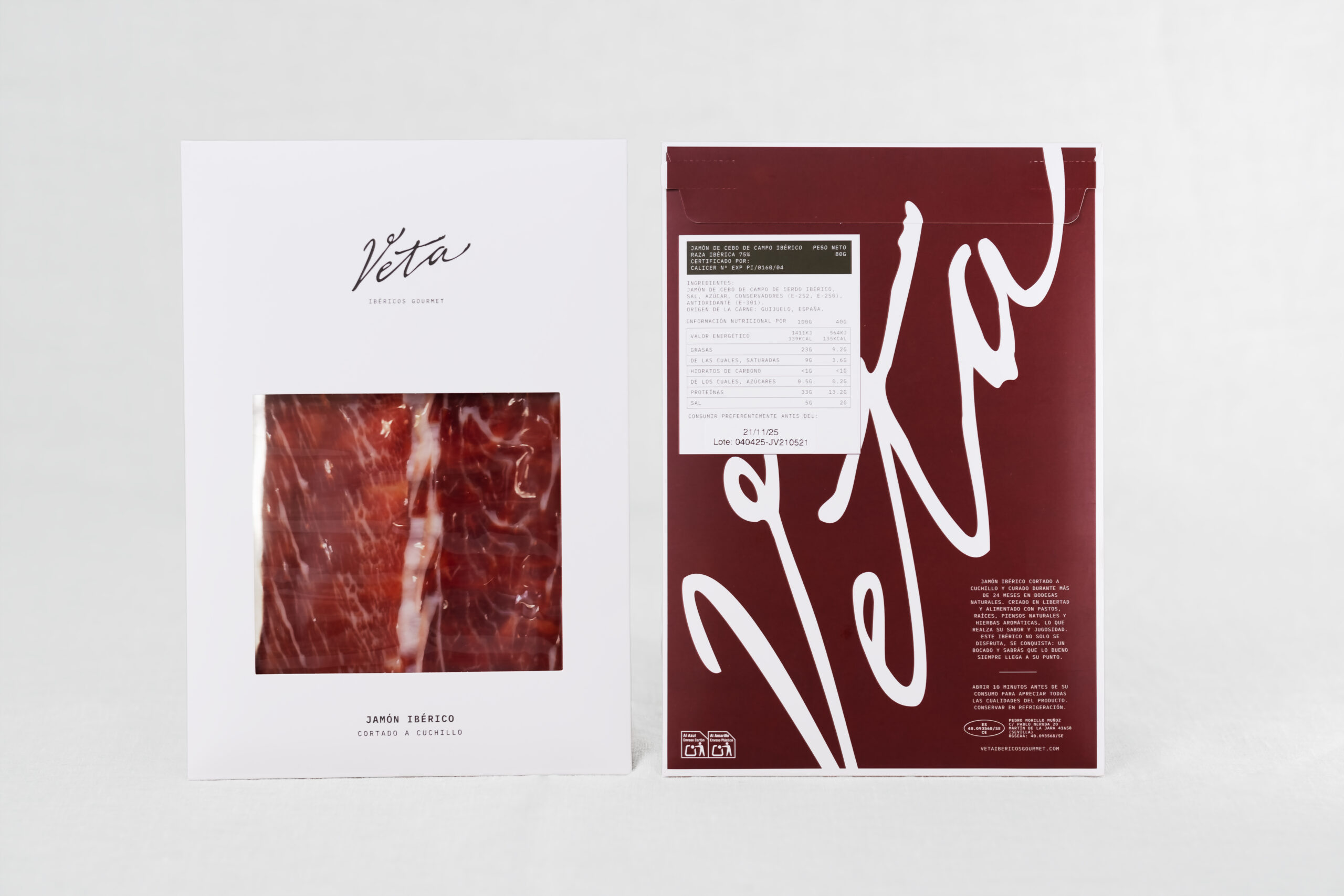 Jamón de Cebo Campo Ibérico 75% - Cortado a cuchillo